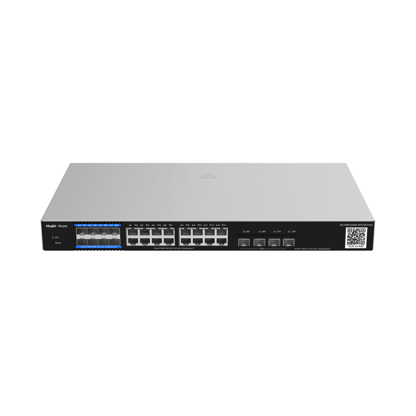RG-NBF5200M-8FS16GT4XS, e-Lighten Layer 3 Managed Switch