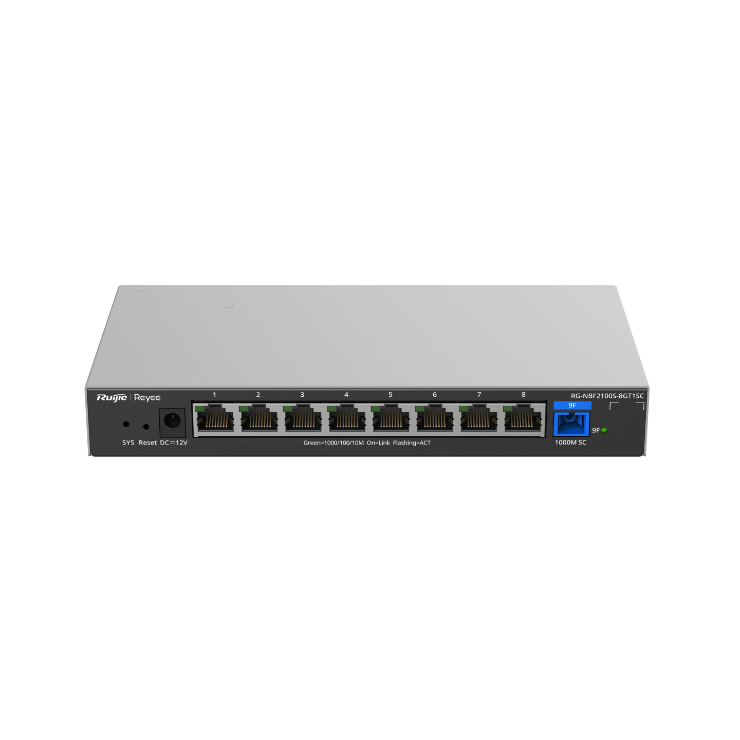 RG-NBF2100S-8GT1SC, 1G Layer 2 Cloud Managed Non-PoE Switch