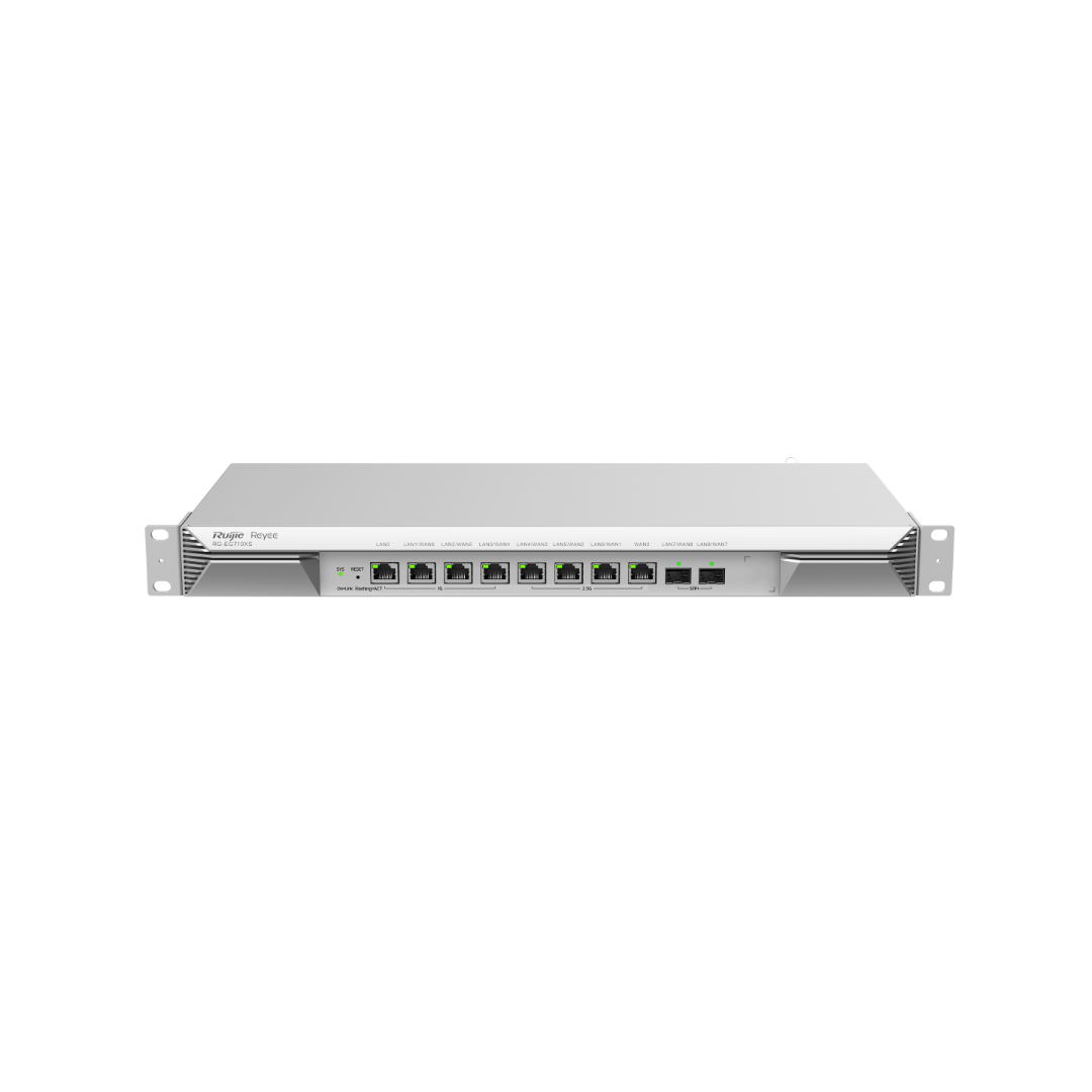 Router Reyee RG-EG710XS gestionado desde la nube y de alto rendimiento con 10 puertos para un máximo de 700 clientes