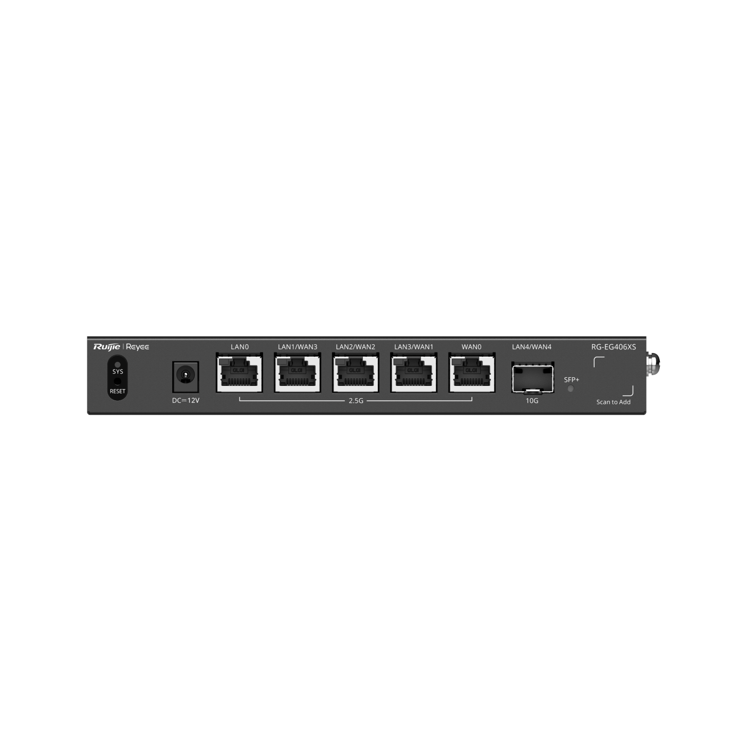 RG-EG406XS, 5-Port 2.5G Cloud Managed Router, 1 x 10G Port - Ruijie Reyee