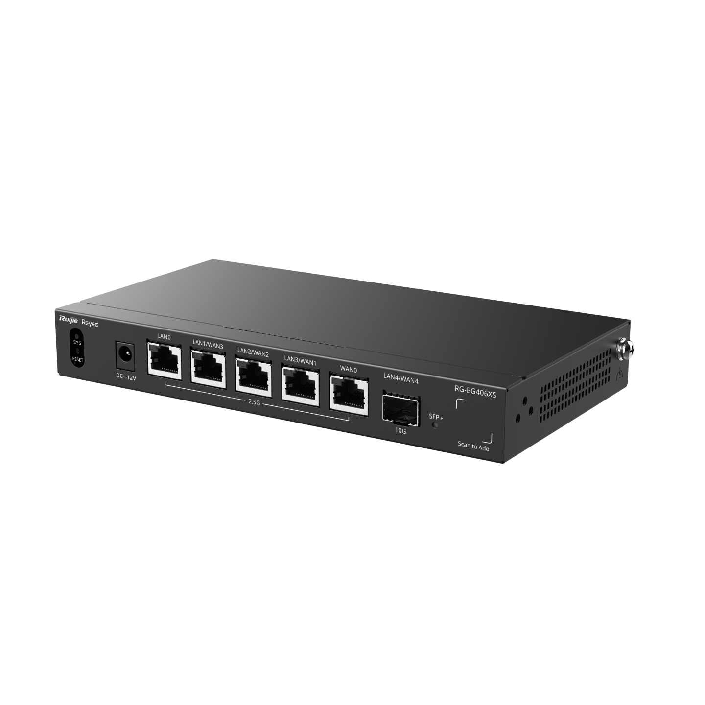 RG-EG406XS, 5-Port 2.5G Cloud Managed Router, 1 x 10G Port - Ruijie Reyee