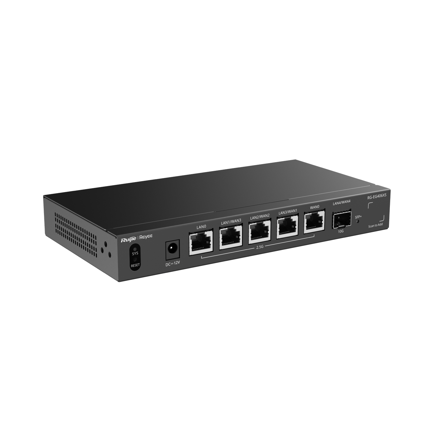 RG-EG406XS, 5-Port 2.5G Cloud Managed Router, 1 x 10G Port - Ruijie Reyee