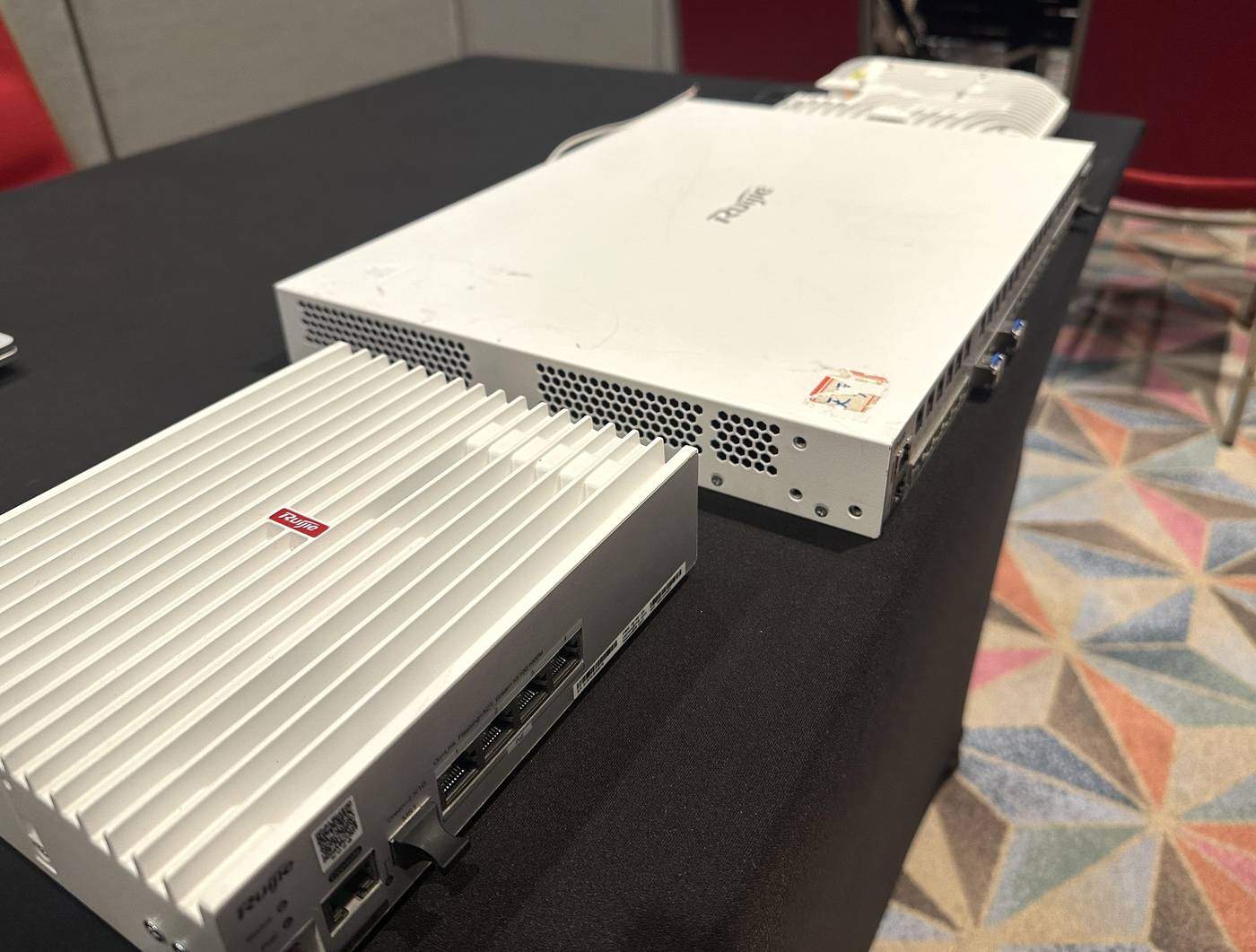 Ruijie High-Density CS Series switches on display