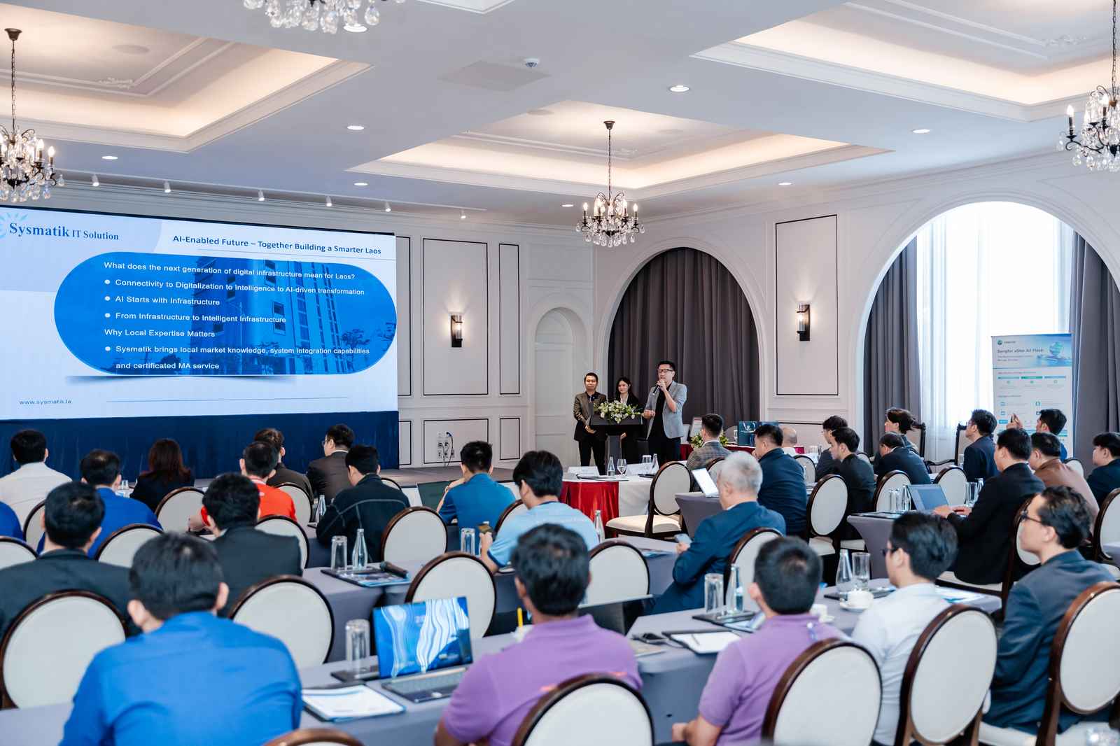 Sysmatik IT Solution AI-Enabled Future presentation to seminar attendees