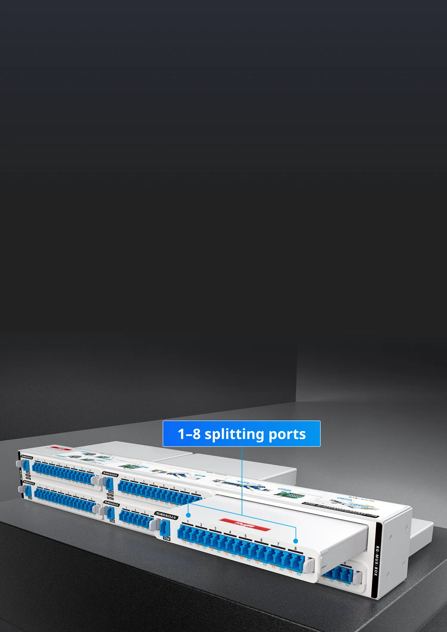 ハ*ン様 【中国大陆版】UMC8-SEC Campus Switches RG-MUX-8LC/LC All-Optical Modular 8-Port