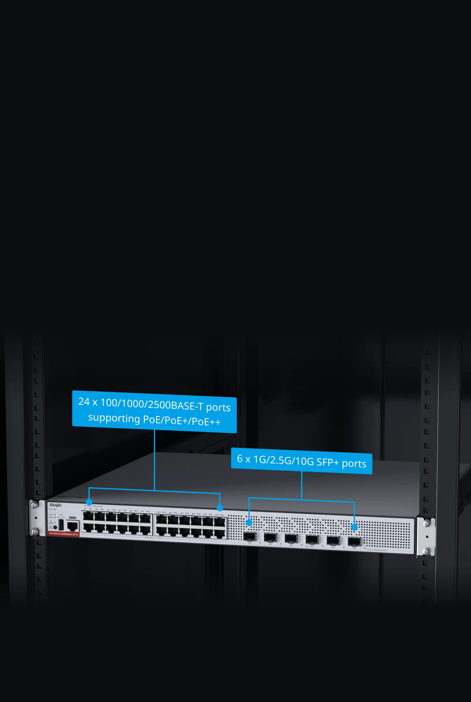 Campus Switches RG-S5315-24MG6XS-UP-E Next-Generation 24-Port 2.5