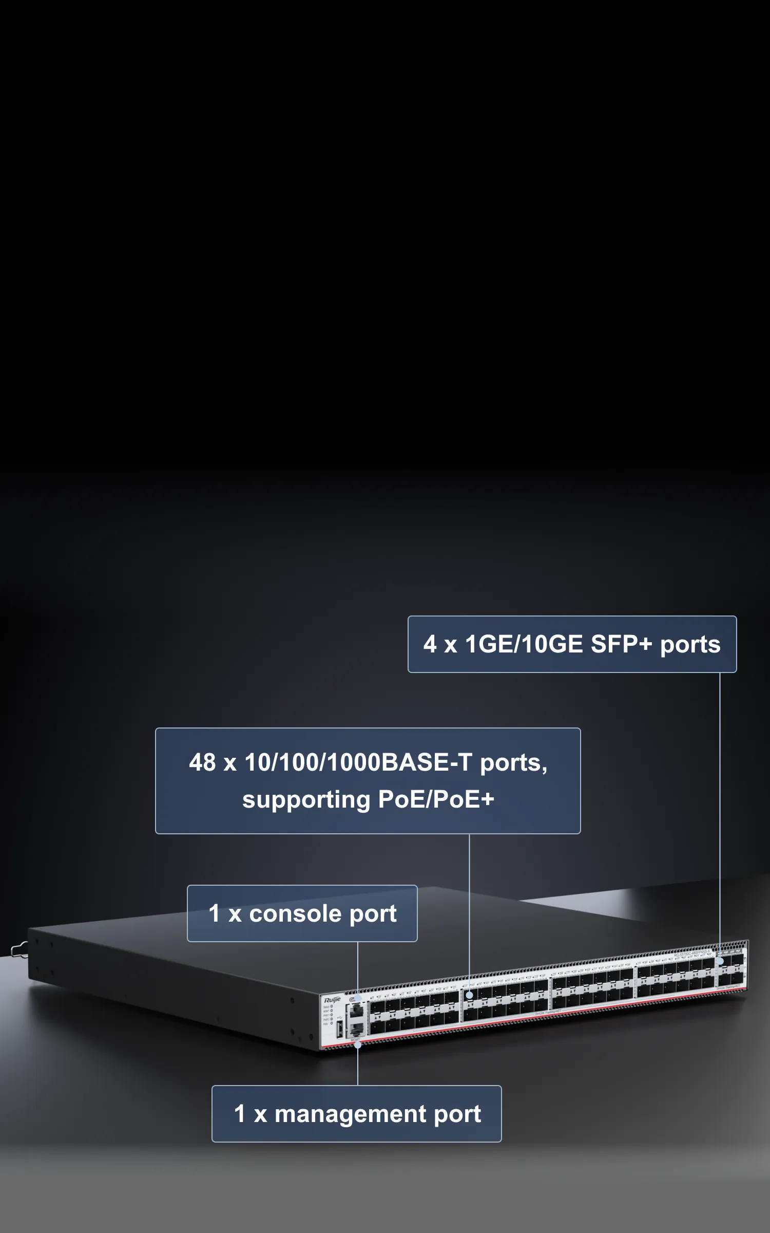 Campus Switches RG-S5760C-48GT4XS-HP-X 48-Port GE Electrical Layer