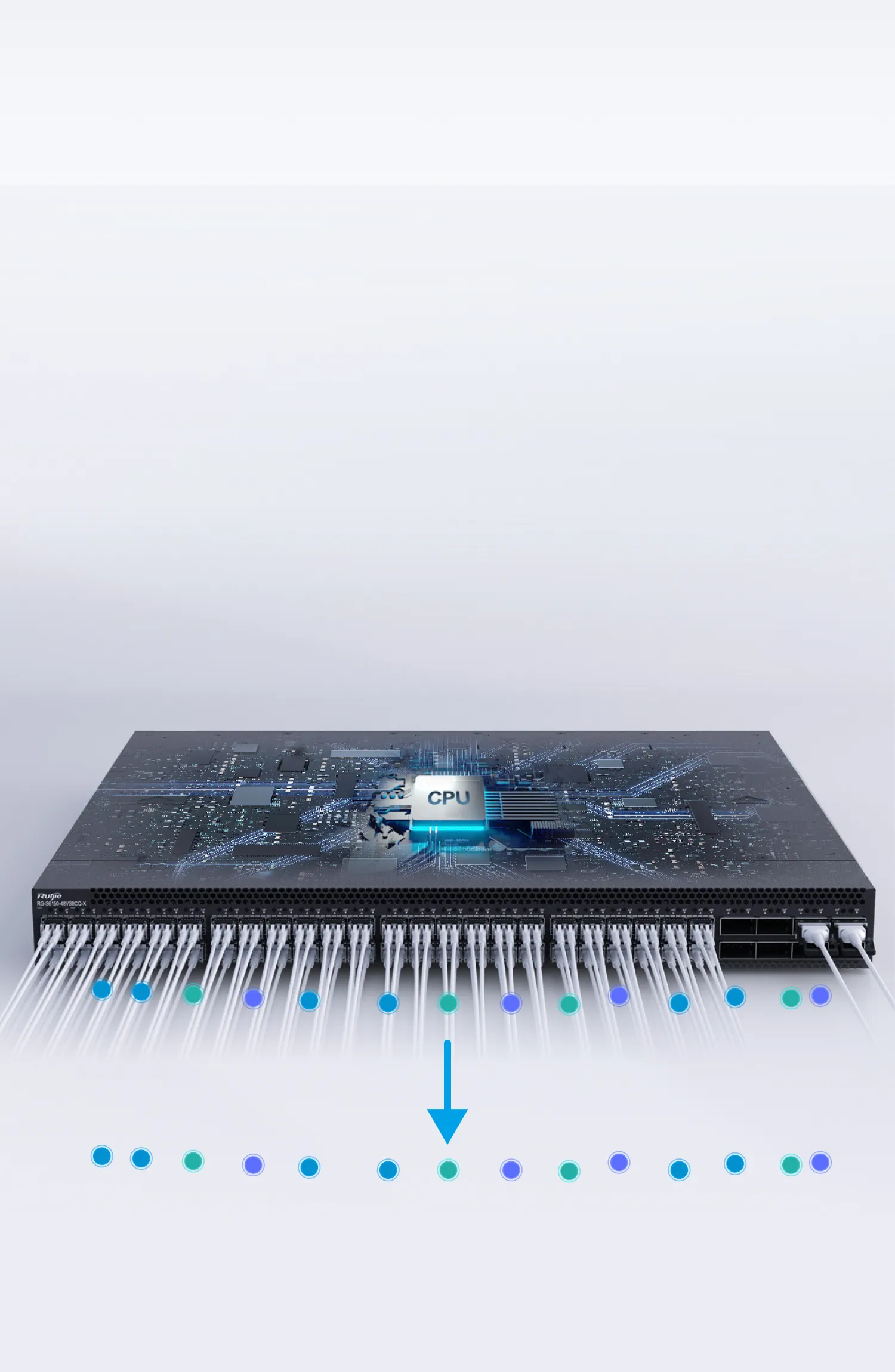 コントローラ Campus Switches RG-S6150-48VS8CQ-X 48-Port 25GE All-Optical Layer