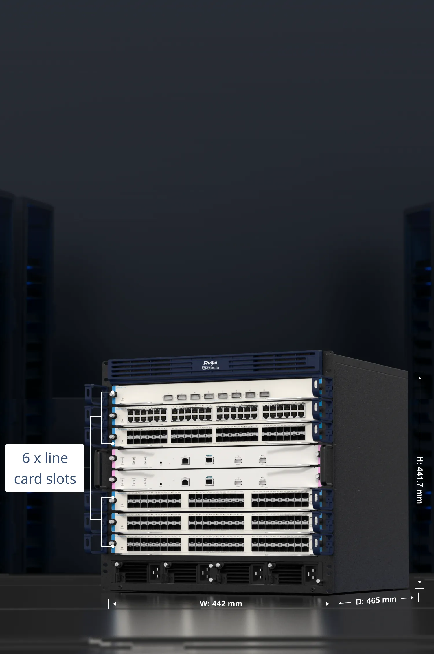 Campus Switches RG-S7808C 10 RU Modular Campus Core Switch
